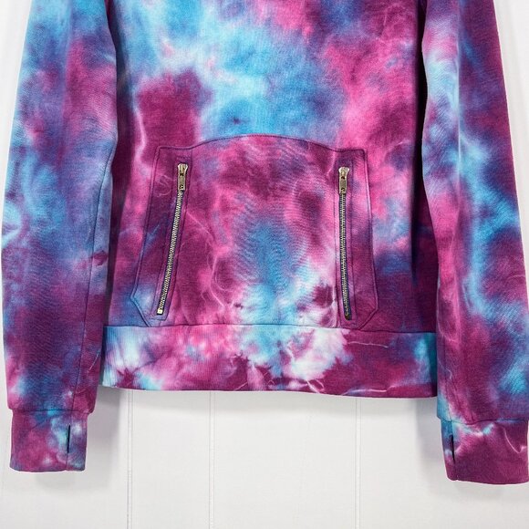 Aviator Nation Ninja Pullover Hoodie Tie Dye Unisex Size Medium Blue Purple - Picture 4 of 16